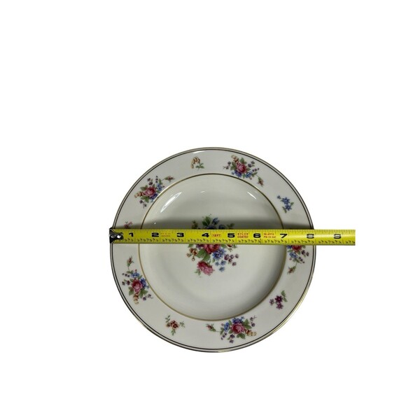 Tirschenreuth Queen's Rose Smooth #4416 Rimmed Soup Bowl Multi Floral Gold Trim - Picture 6 of 7
